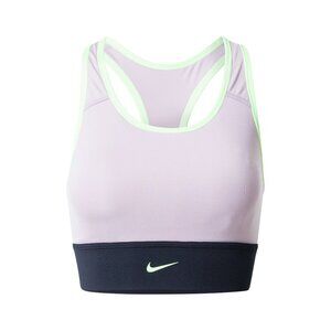 Nike Women Dri-FIT Swoosh Padded Longline Sport Bra CZ4496-501 Purple Size Small